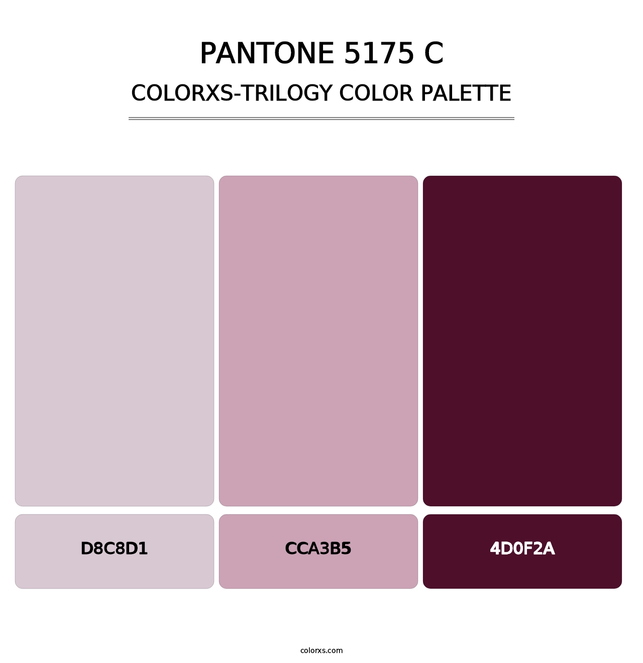 PANTONE 5175 C - Colorxs Trilogy Palette