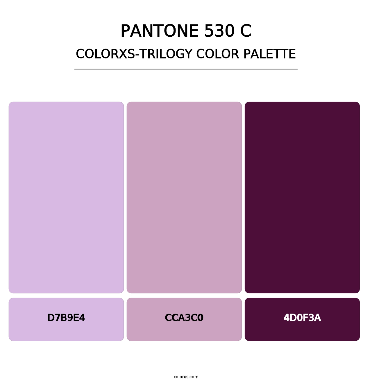 PANTONE 530 C - Colorxs Trilogy Palette