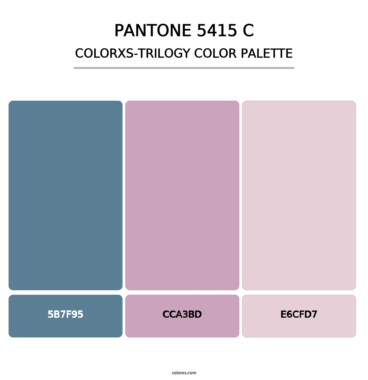 PANTONE 5415 C - Colorxs Trilogy Palette