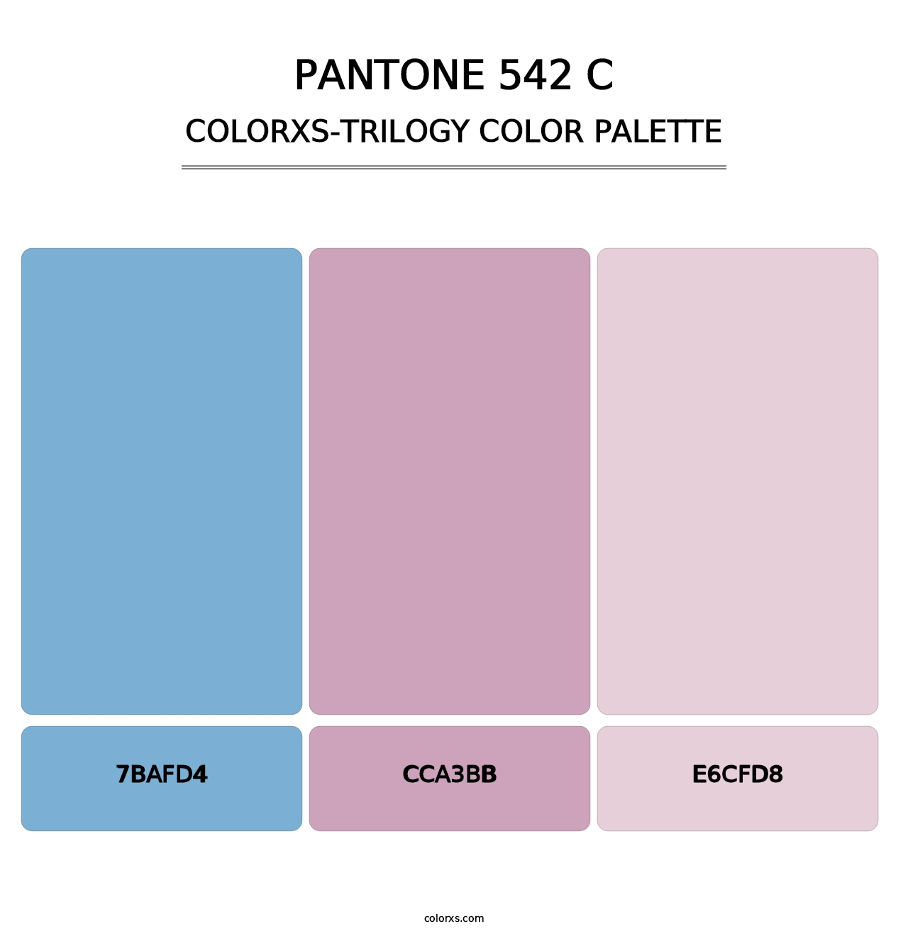 PANTONE 542 C - Colorxs Trilogy Palette