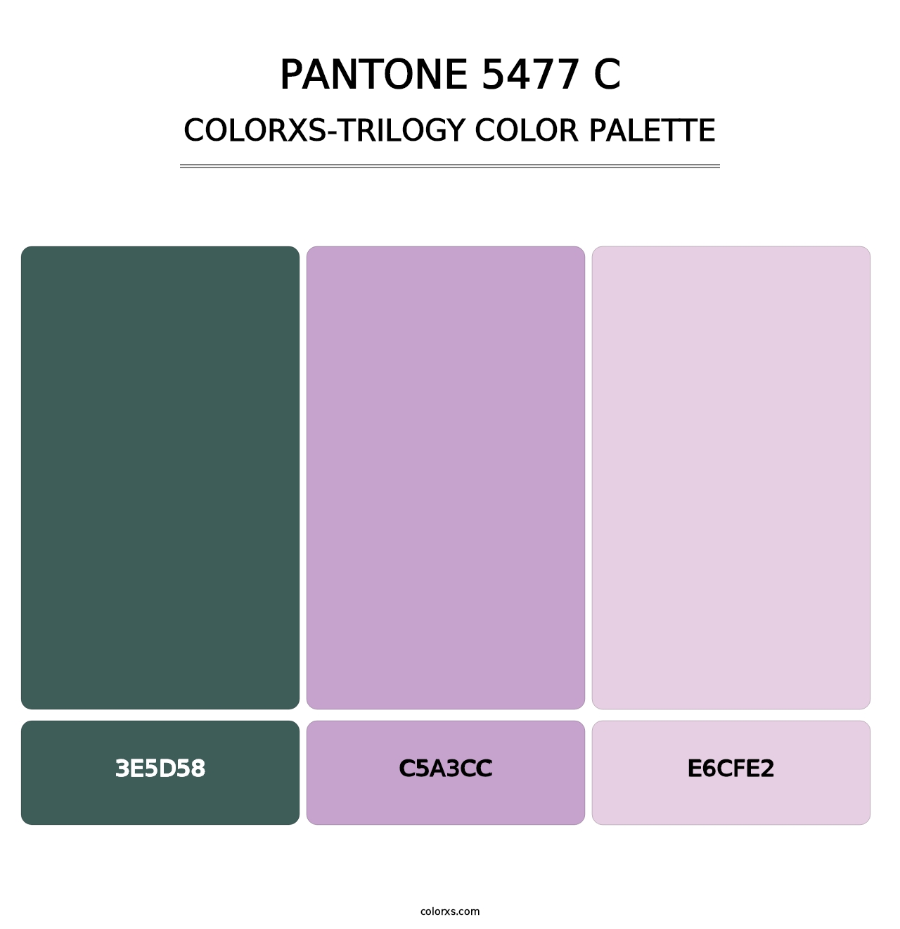 PANTONE 5477 C - Colorxs Trilogy Palette