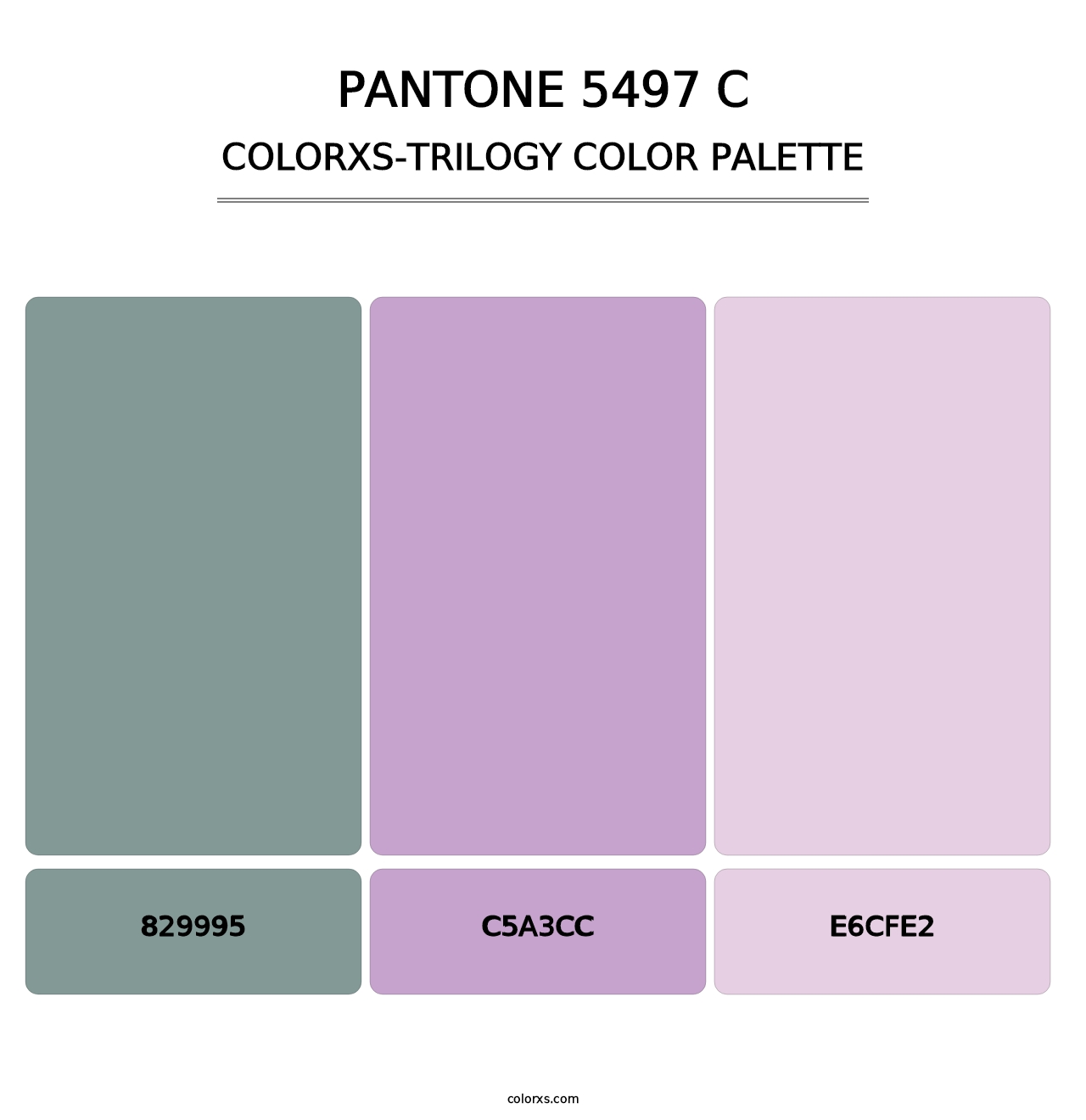 PANTONE 5497 C - Colorxs Trilogy Palette