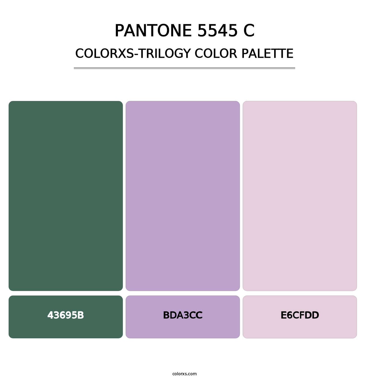 PANTONE 5545 C - Colorxs Trilogy Palette