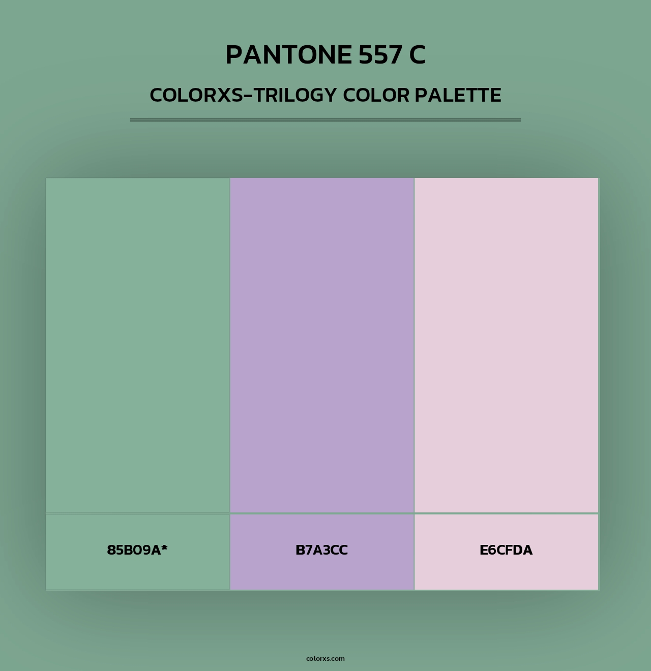 PANTONE 557 C - Colorxs Trilogy Palette