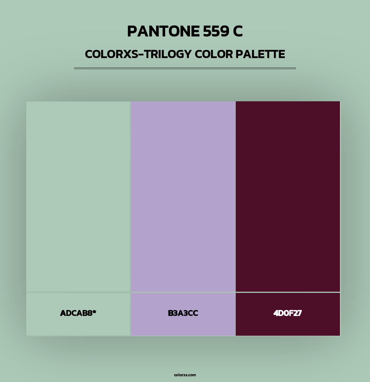PANTONE 559 C - Colorxs Trilogy Palette