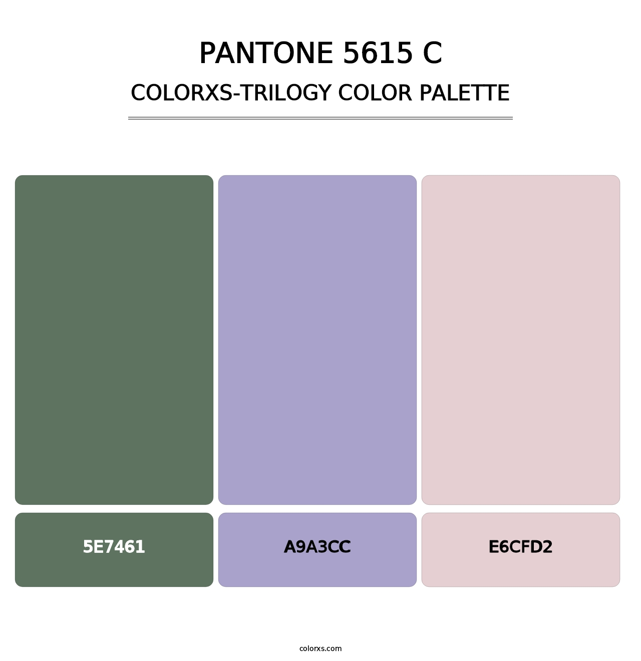 PANTONE 5615 C - Colorxs Trilogy Palette