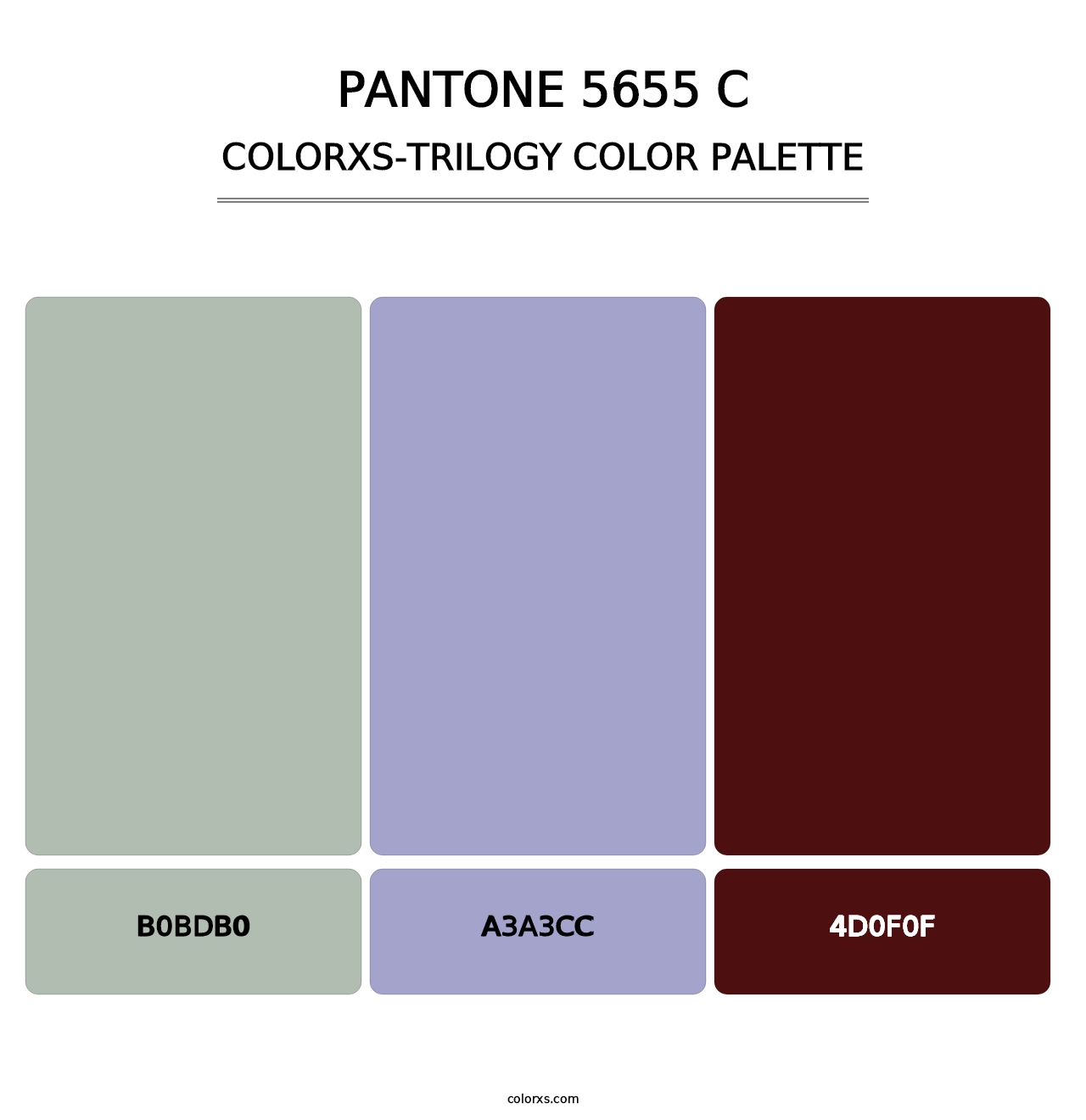 PANTONE 5655 C - Colorxs Trilogy Palette