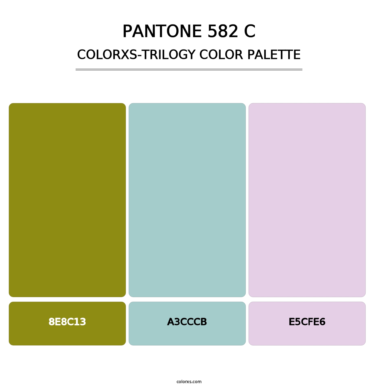 PANTONE 582 C - Colorxs Trilogy Palette