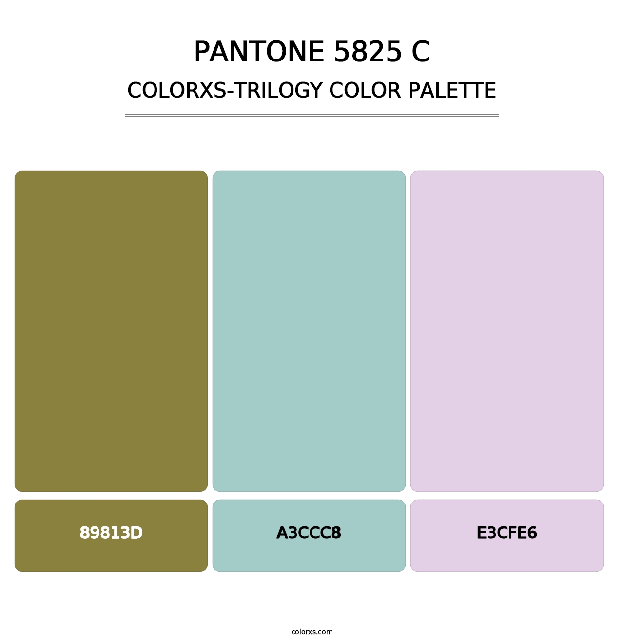 PANTONE 5825 C - Colorxs Trilogy Palette