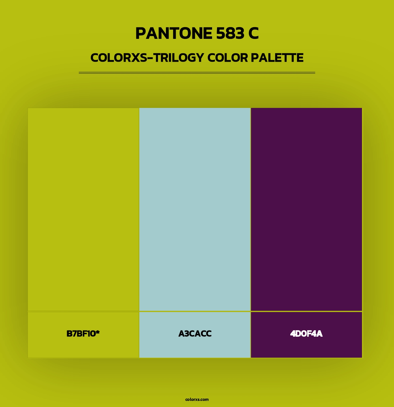 PANTONE 583 C - Colorxs Trilogy Palette