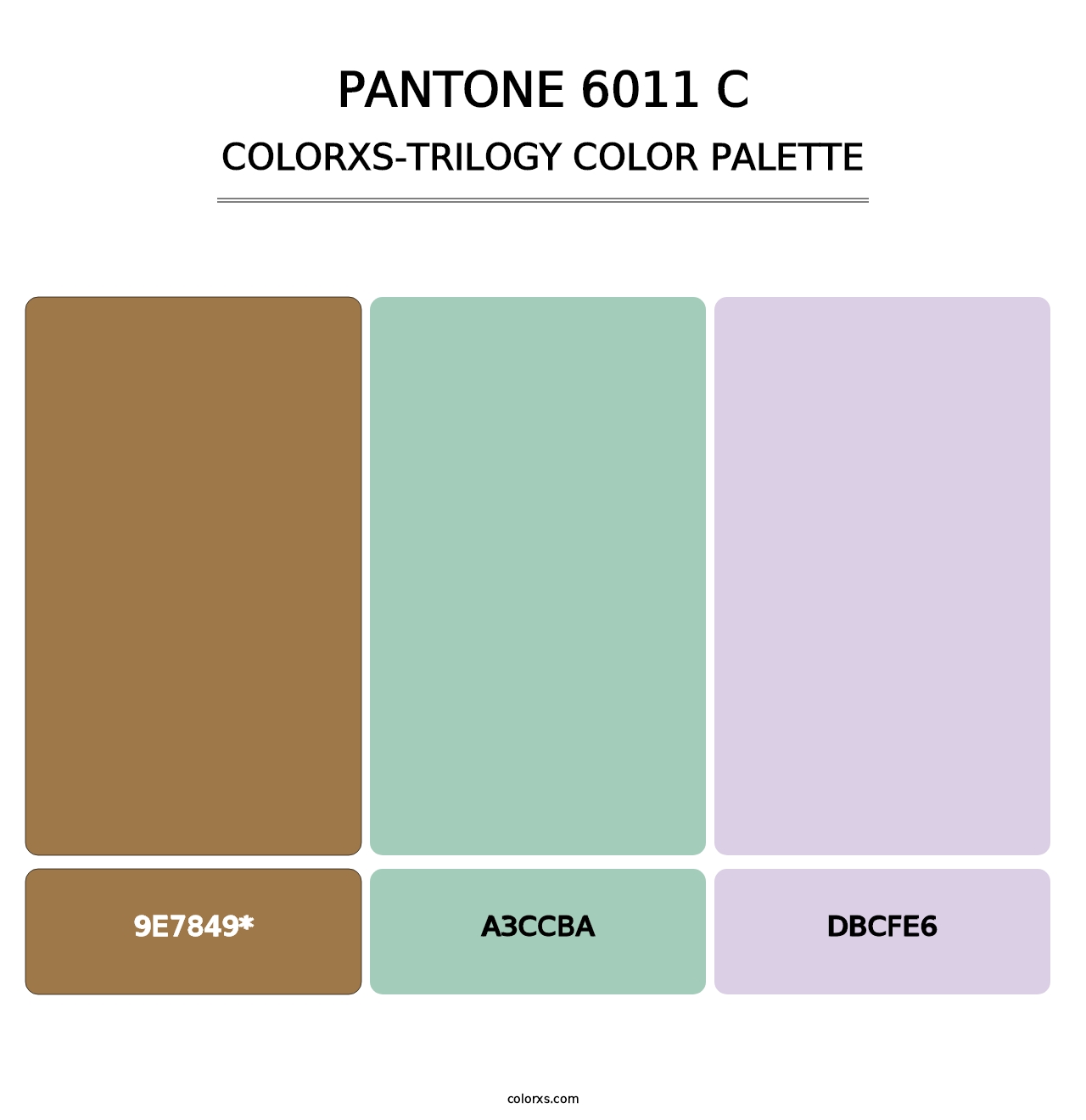 PANTONE 6011 C - Colorxs Trilogy Palette