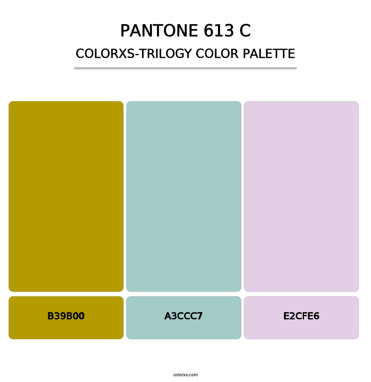 PANTONE 613 C - Colorxs Trilogy Palette