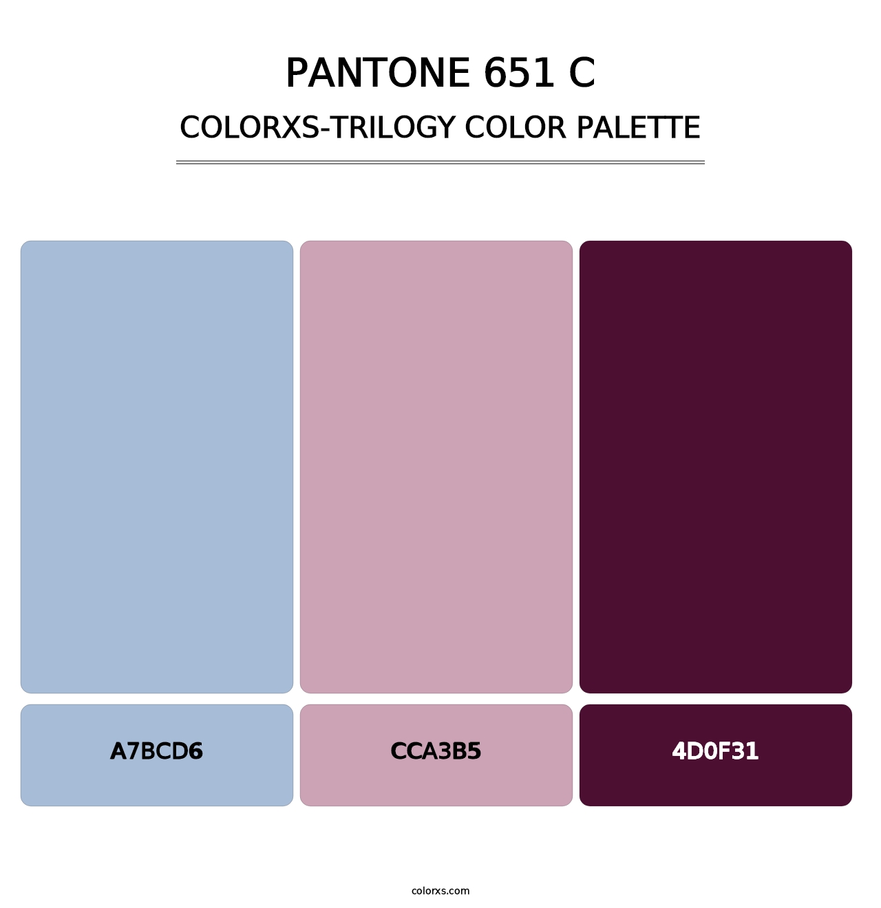 PANTONE 651 C - Colorxs Trilogy Palette