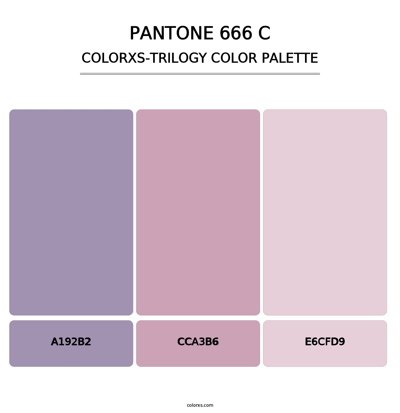 PANTONE 666 C - Colorxs Trilogy Palette