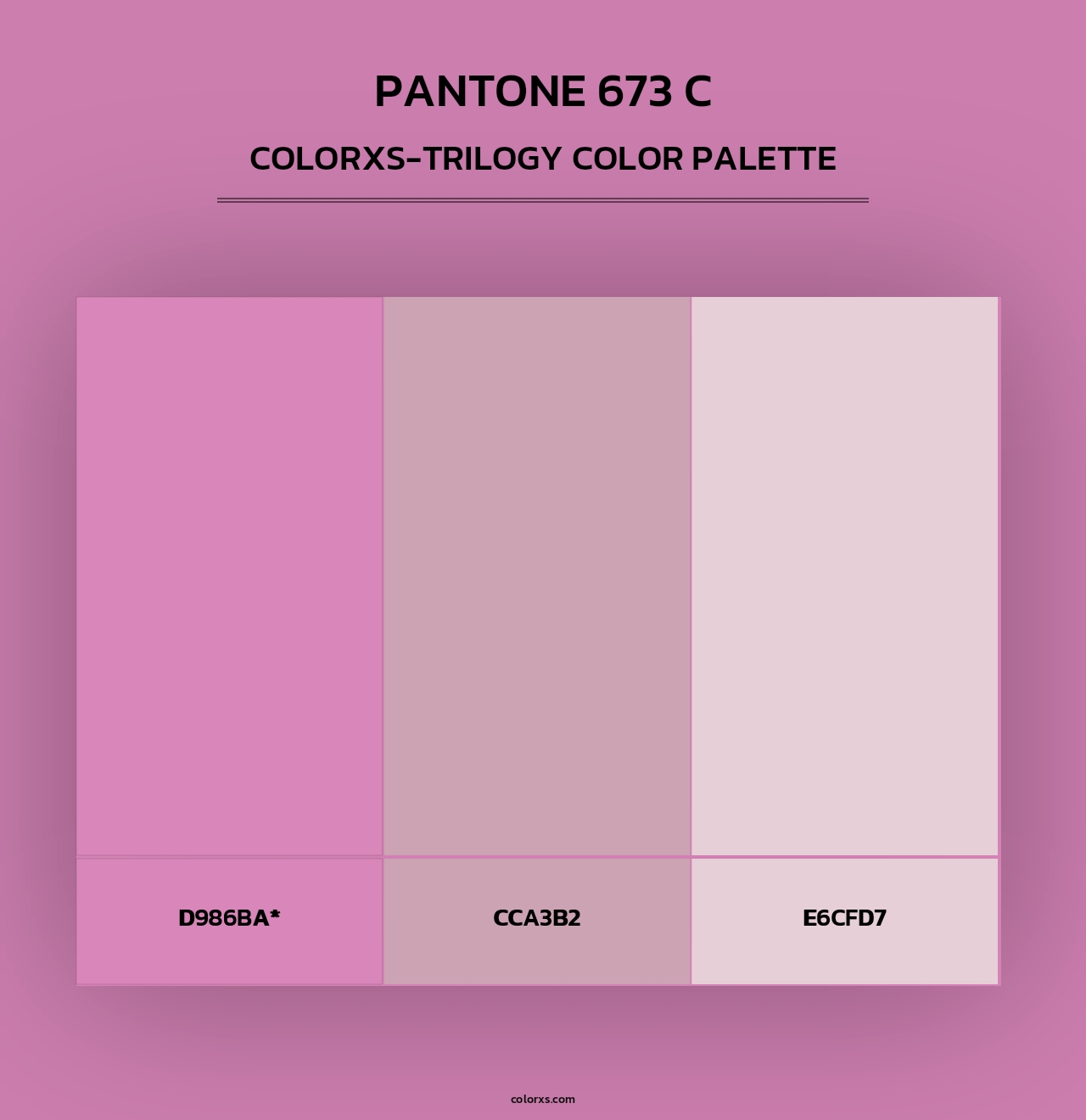 PANTONE 673 C - Colorxs Trilogy Palette