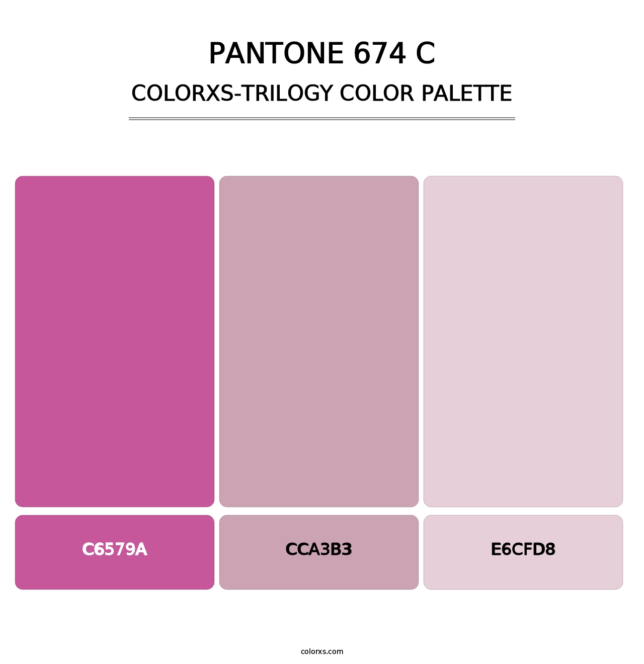 PANTONE 674 C - Colorxs Trilogy Palette