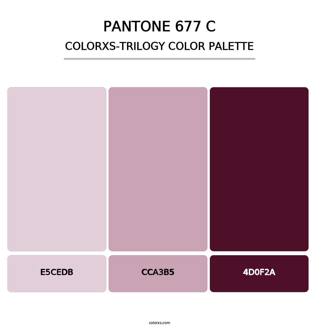 PANTONE 677 C - Colorxs Trilogy Palette