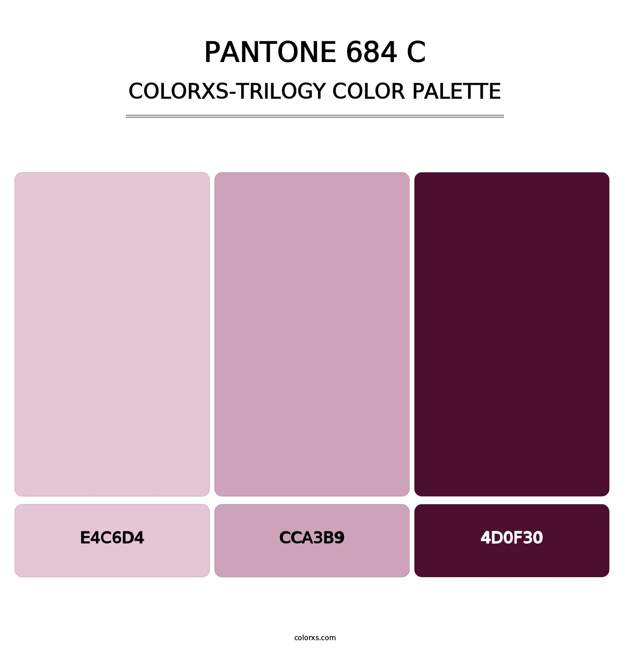 PANTONE 684 C - Colorxs Trilogy Palette