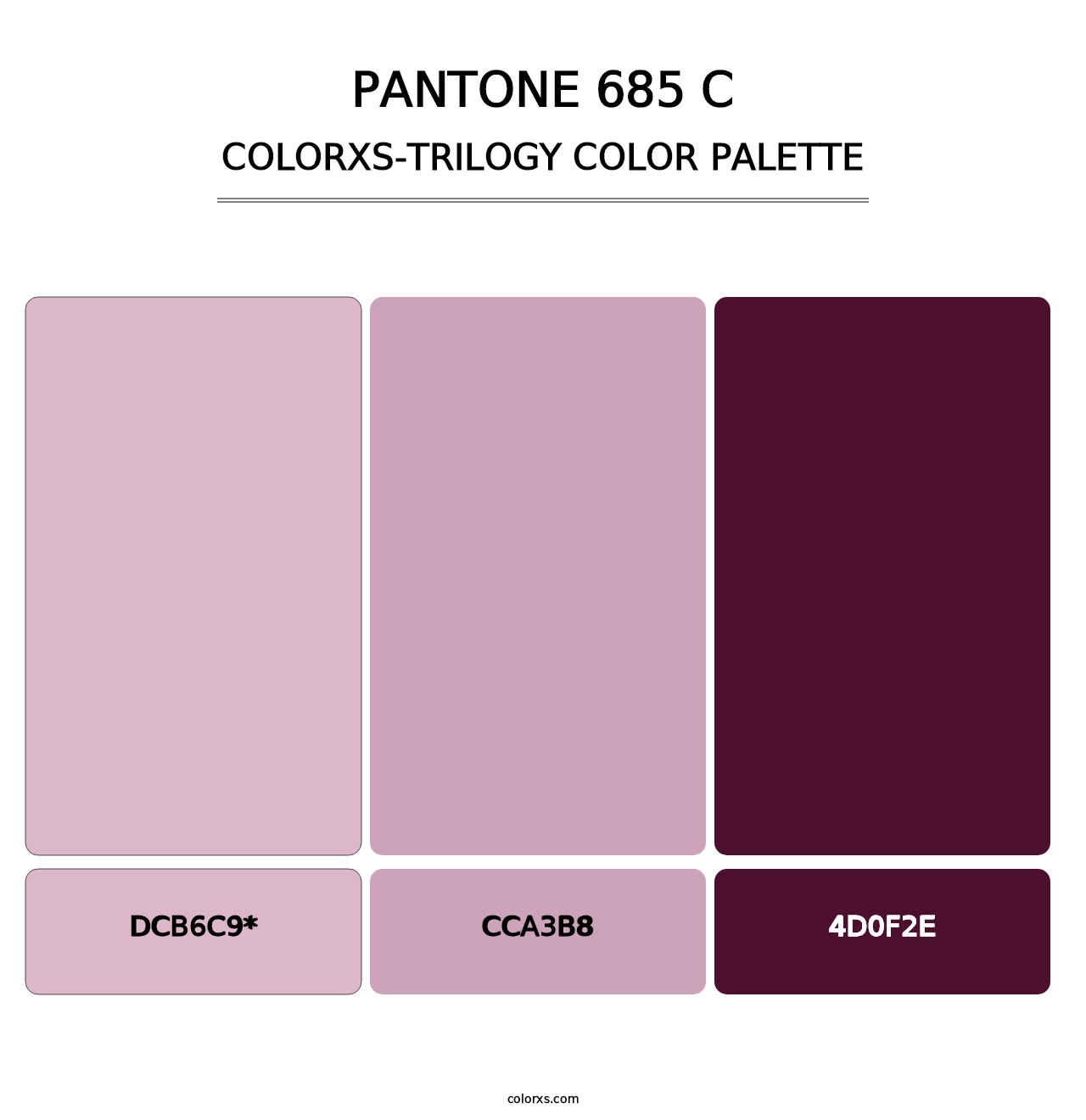PANTONE 685 C - Colorxs Trilogy Palette