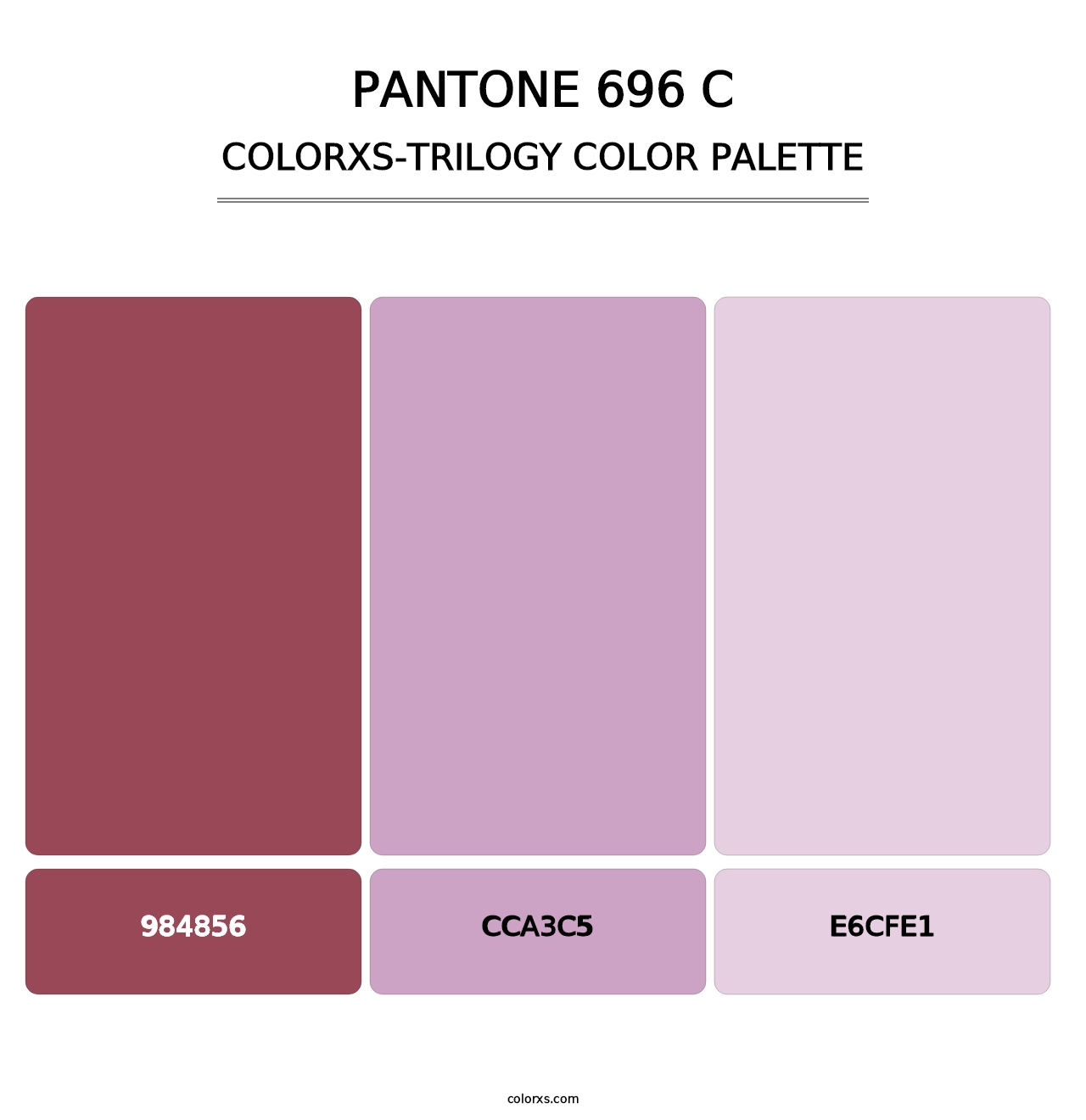 PANTONE 696 C - Colorxs Trilogy Palette