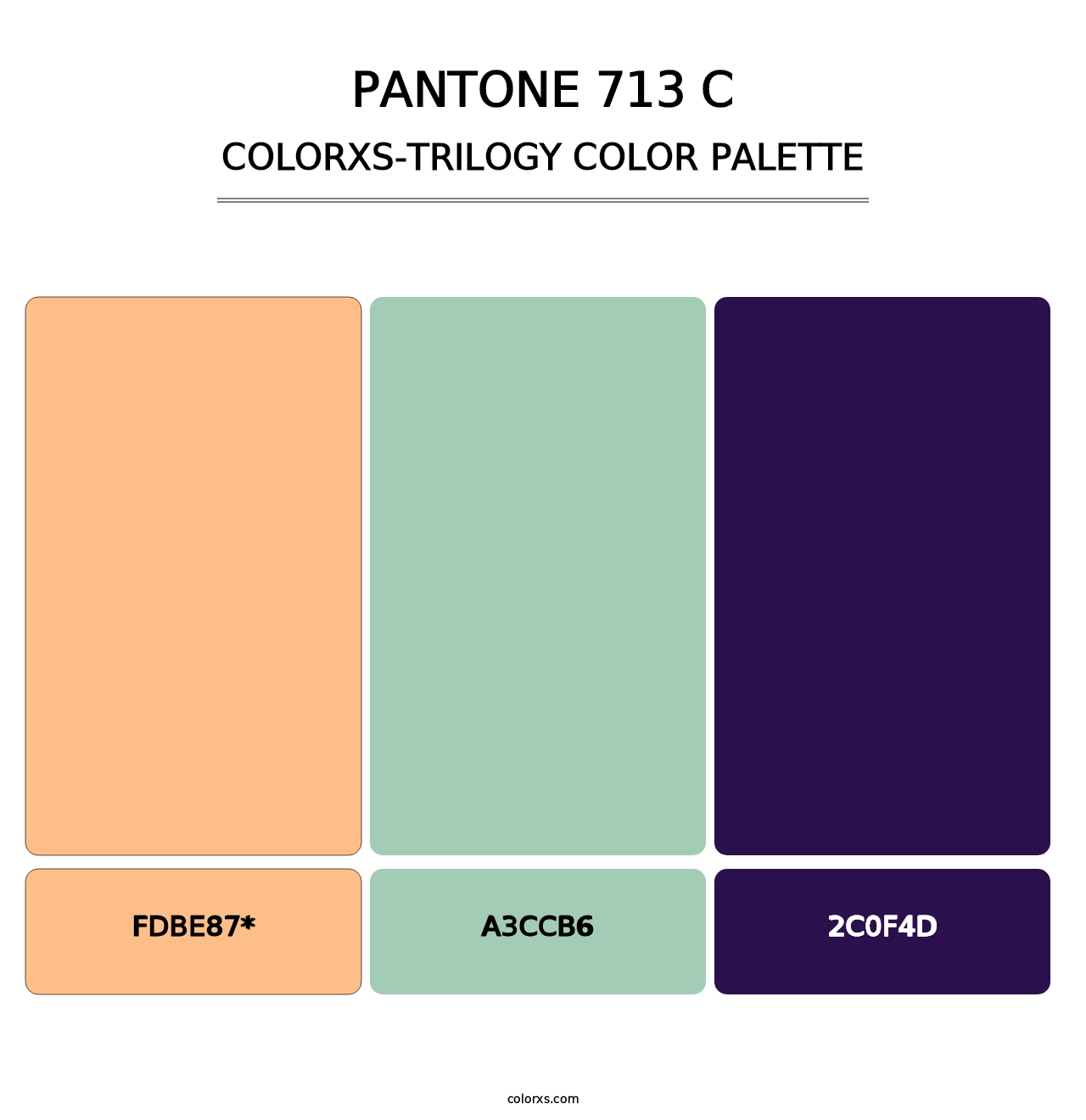 PANTONE 713 C - Colorxs Trilogy Palette