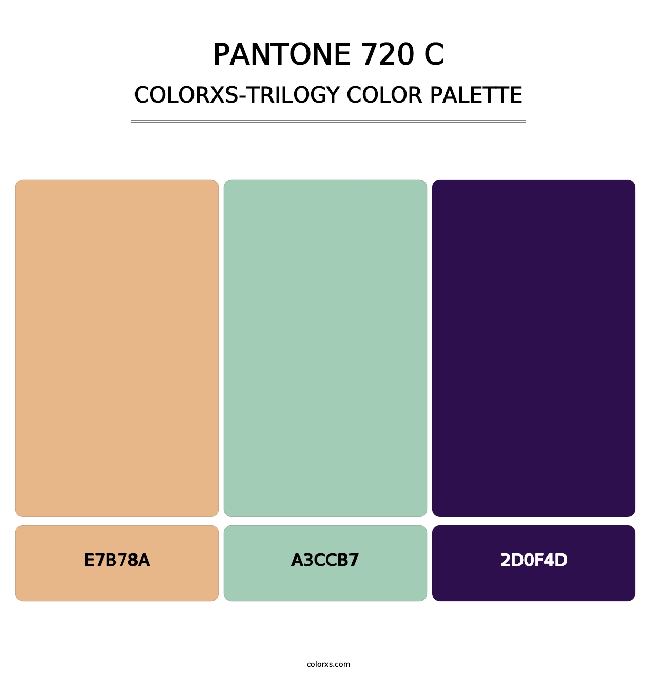 PANTONE 720 C - Colorxs Trilogy Palette