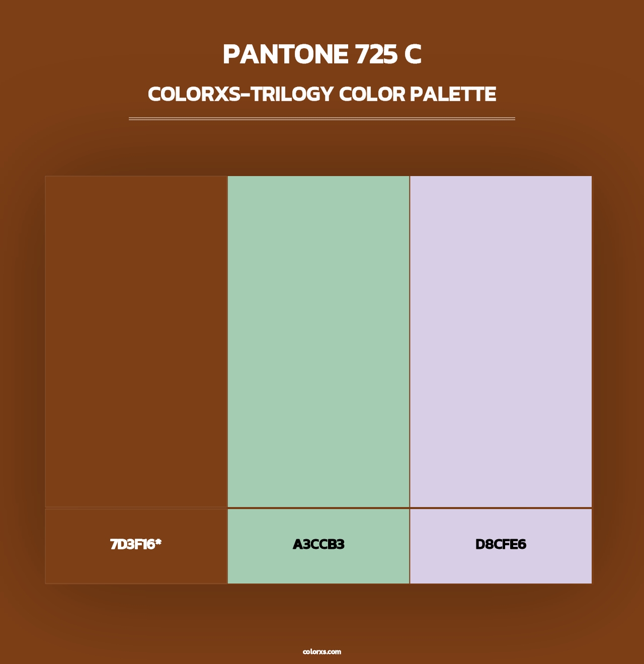 PANTONE 725 C - Colorxs Trilogy Palette
