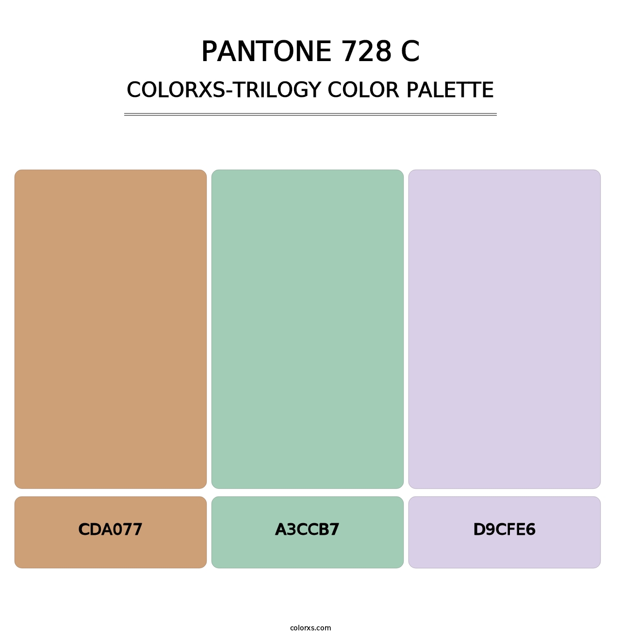 PANTONE 728 C - Colorxs Trilogy Palette