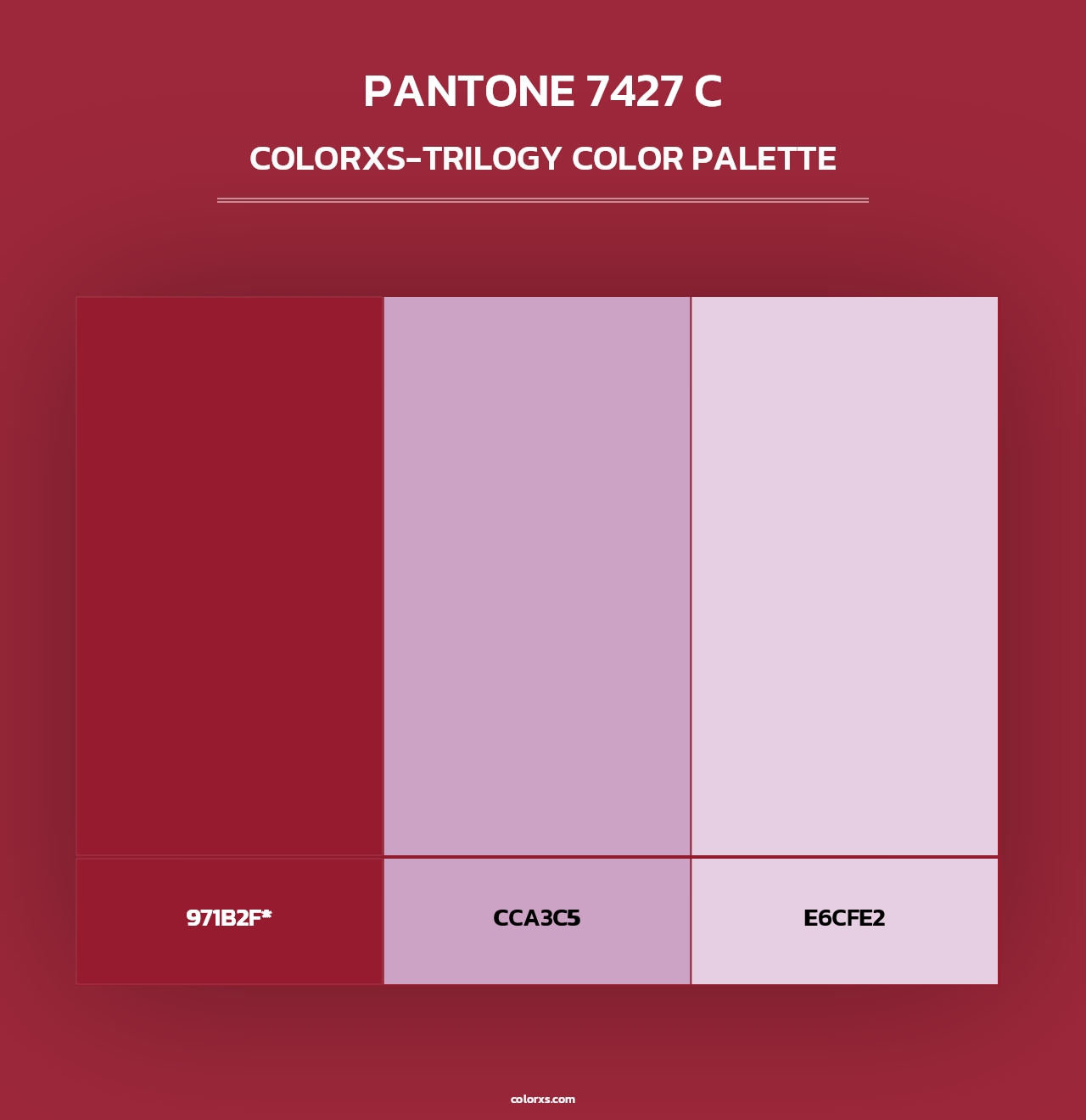 PANTONE 7427 C - Colorxs Trilogy Palette