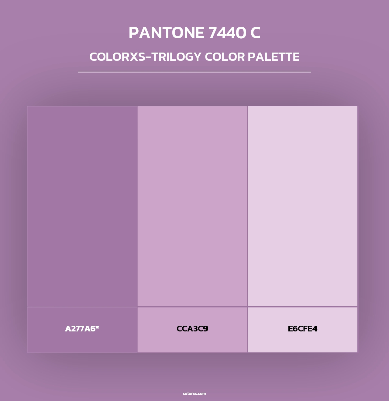 PANTONE 7440 C - Colorxs Trilogy Palette