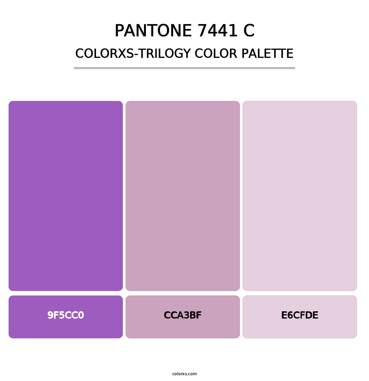 PANTONE 7441 C - Colorxs Trilogy Palette