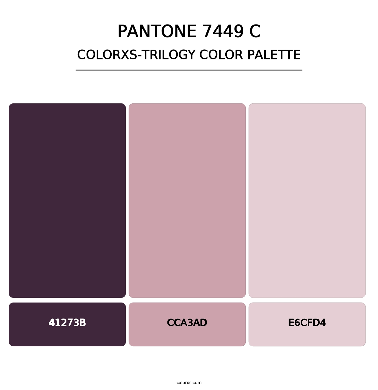 PANTONE 7449 C - Colorxs Trilogy Palette
