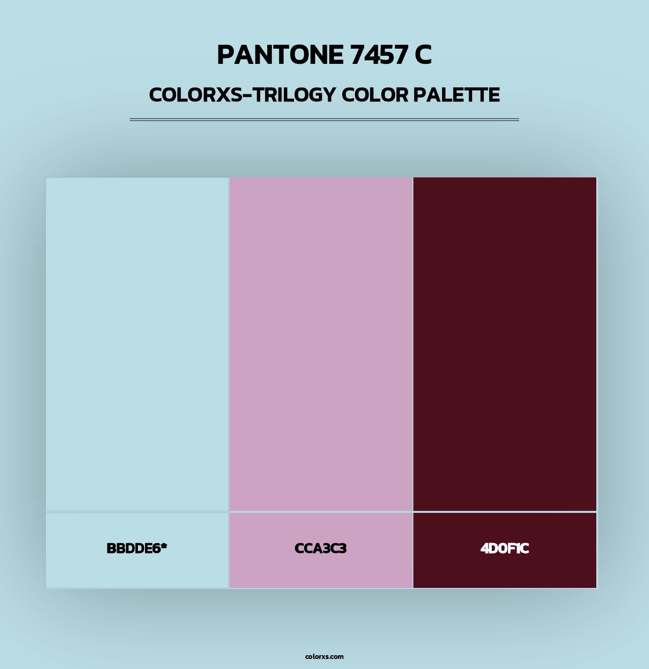 PANTONE 7457 C - Colorxs Trilogy Palette