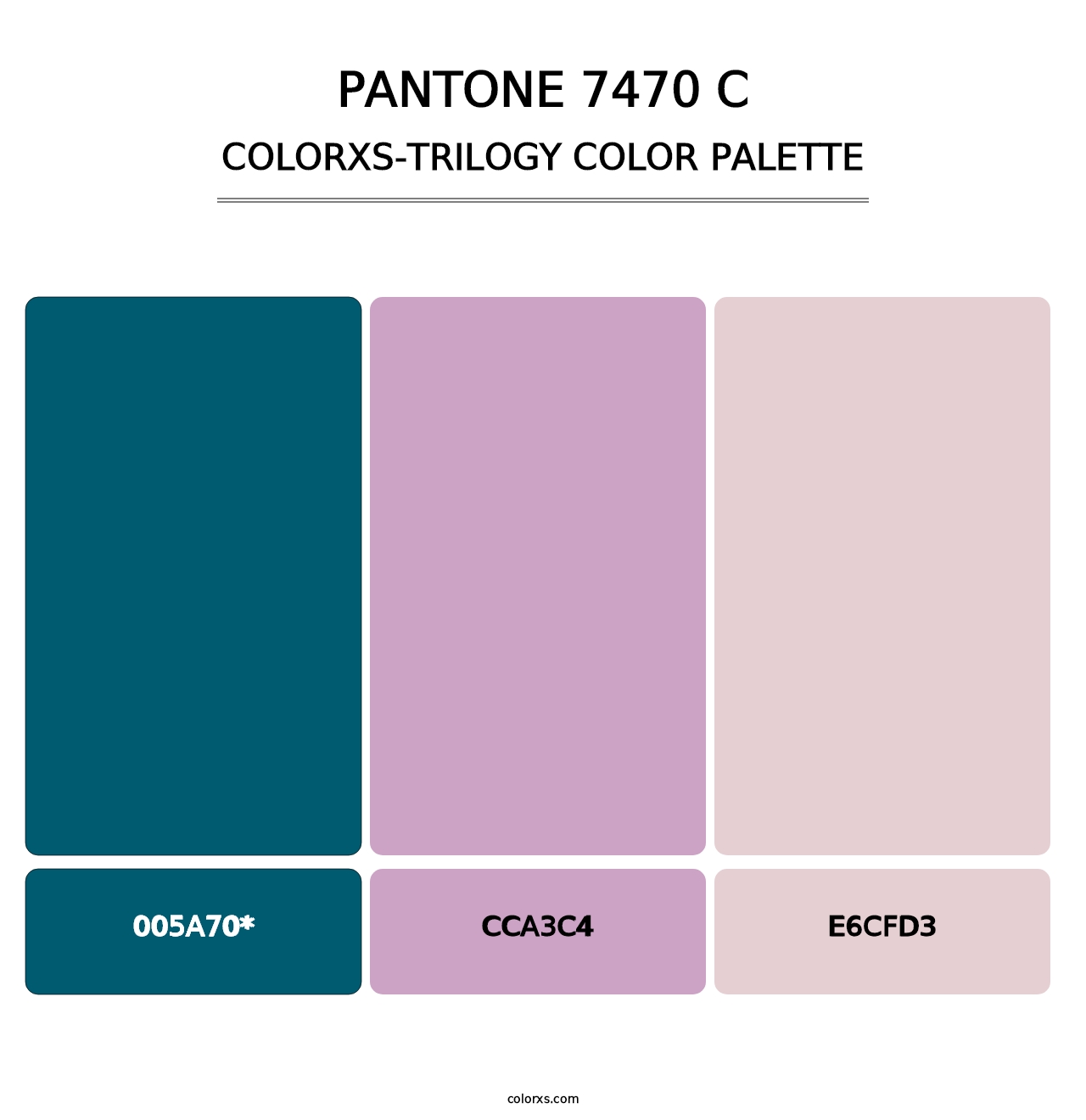 PANTONE 7470 C - Colorxs Trilogy Palette
