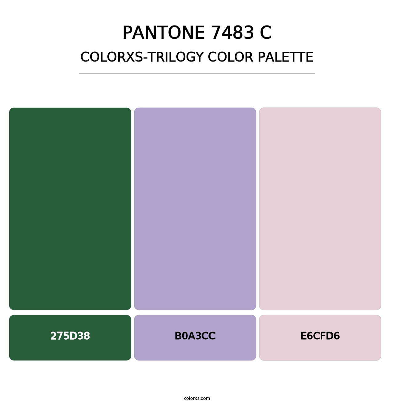 PANTONE 7483 C - Colorxs Trilogy Palette
