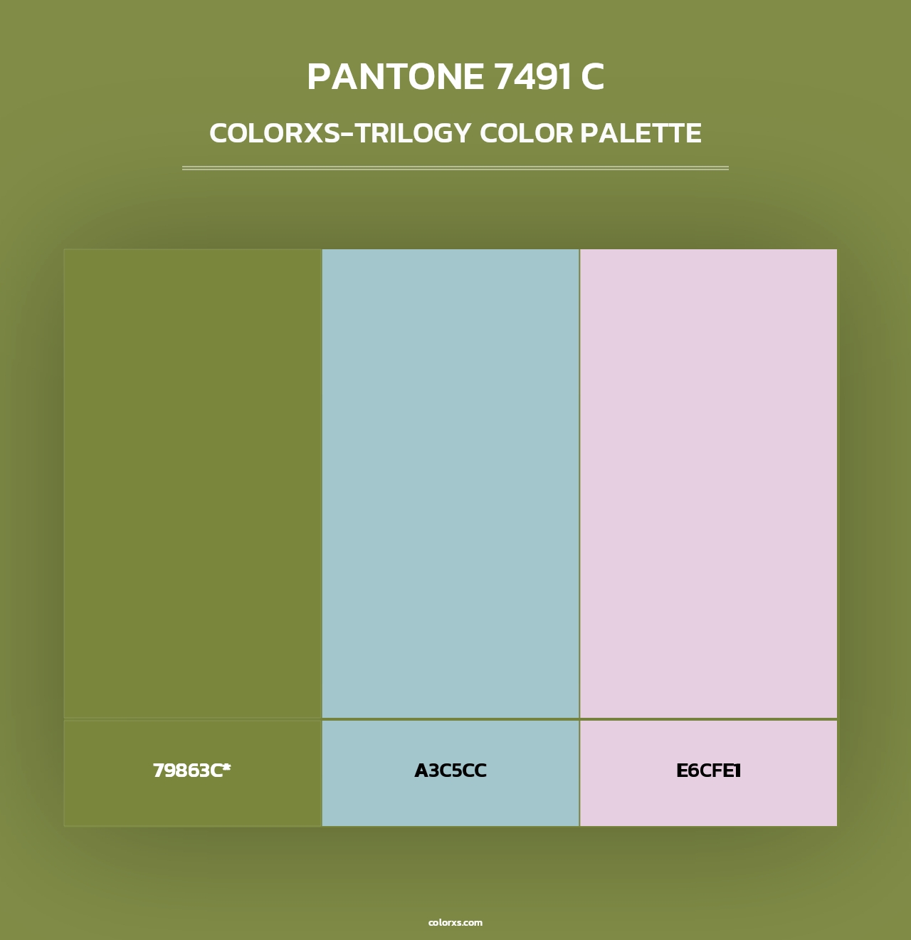 PANTONE 7491 C - Colorxs Trilogy Palette