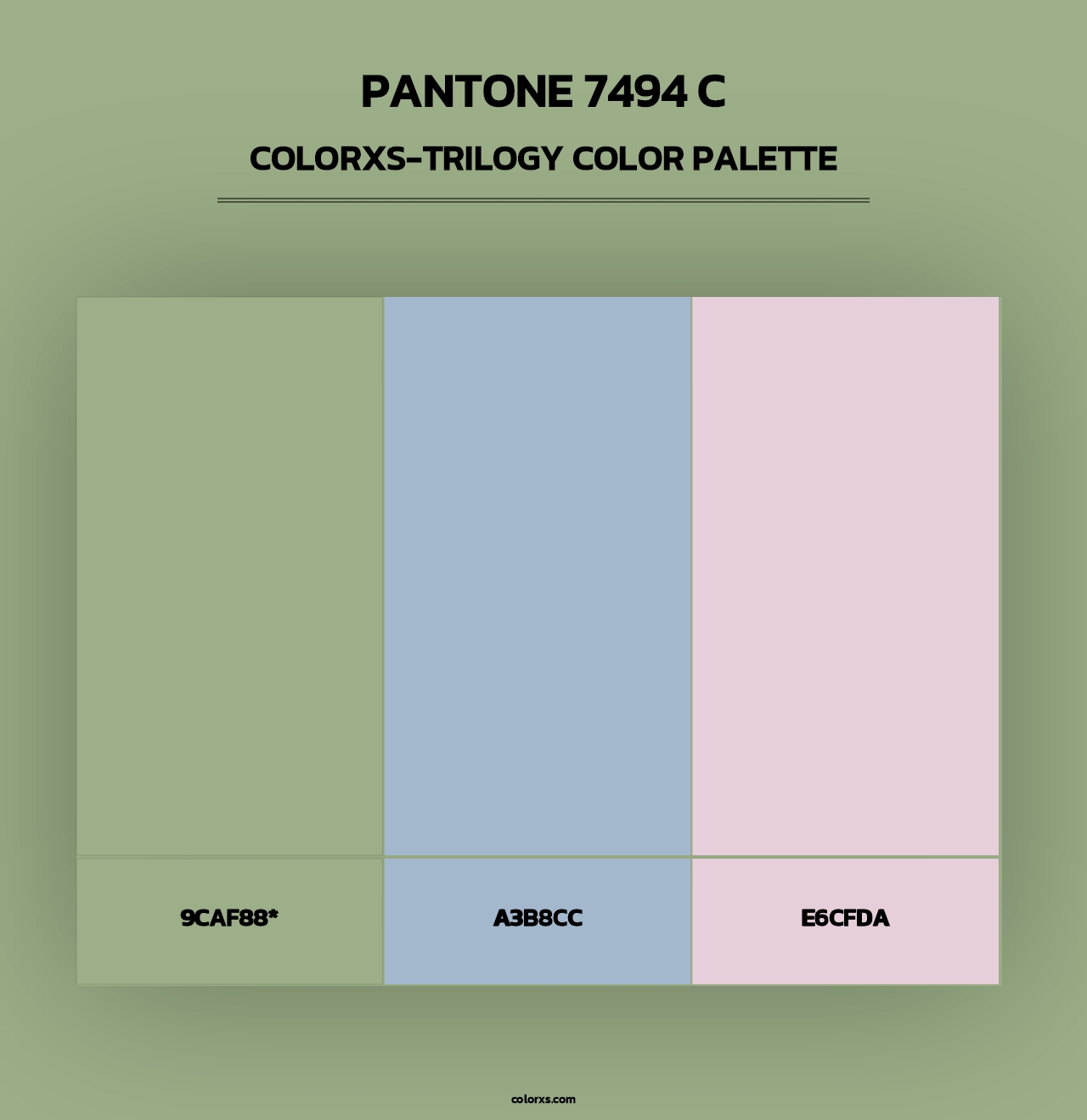 PANTONE 7494 C - Colorxs Trilogy Palette