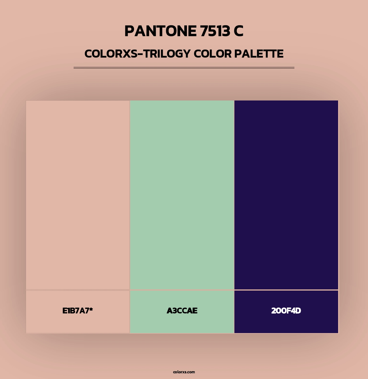PANTONE 7513 C - Colorxs Trilogy Palette