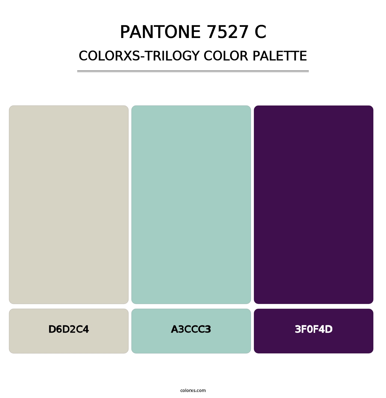 PANTONE 7527 C - Colorxs Trilogy Palette