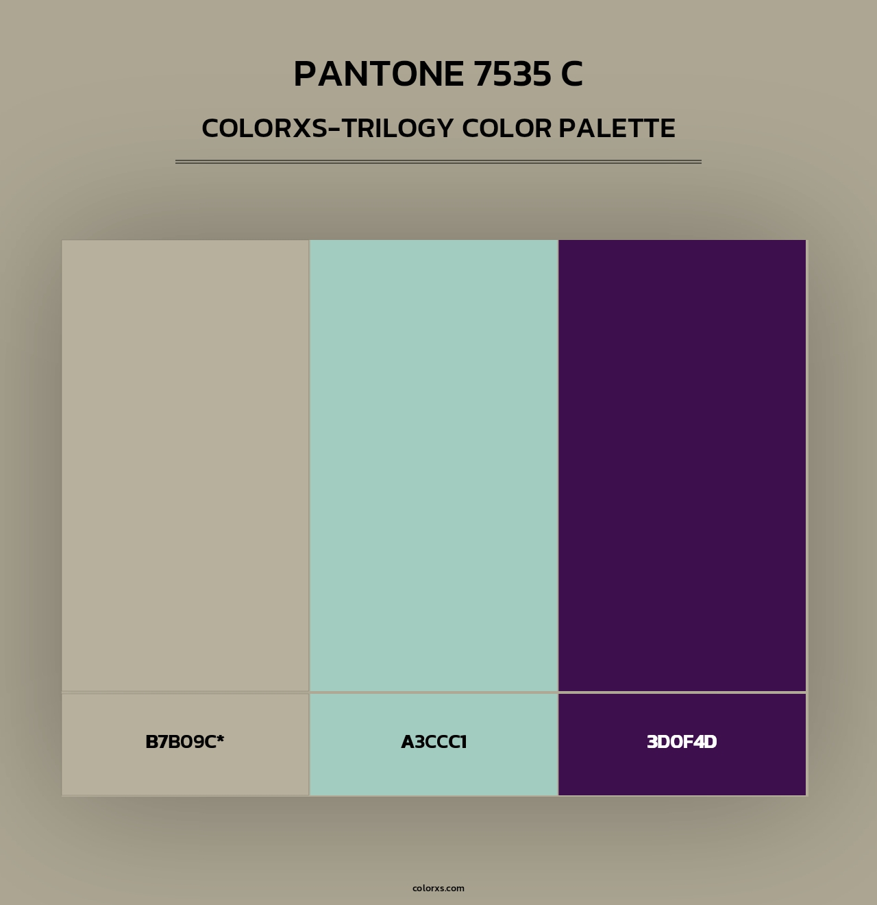 PANTONE 7535 C - Colorxs Trilogy Palette