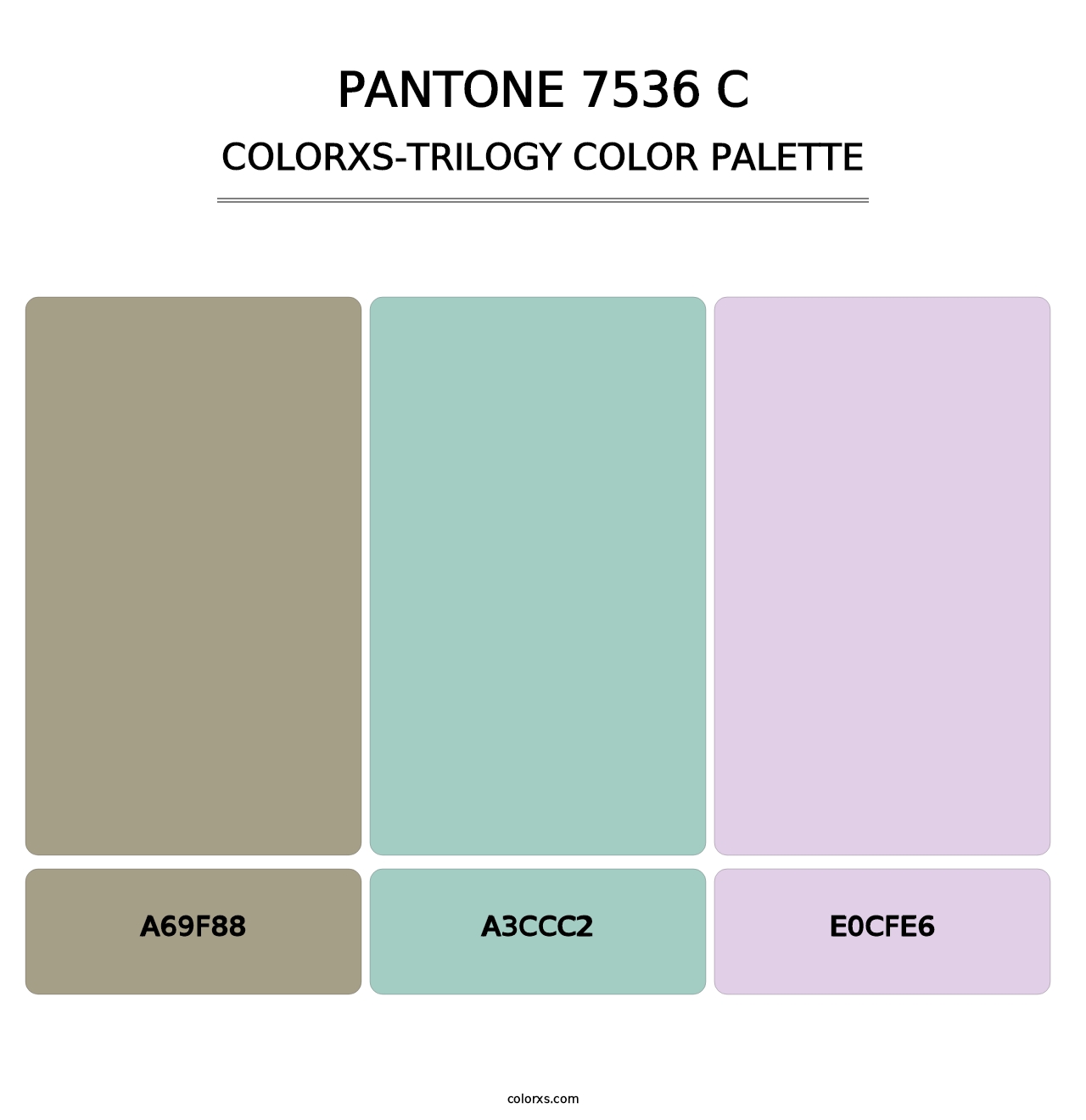 PANTONE 7536 C - Colorxs Trilogy Palette