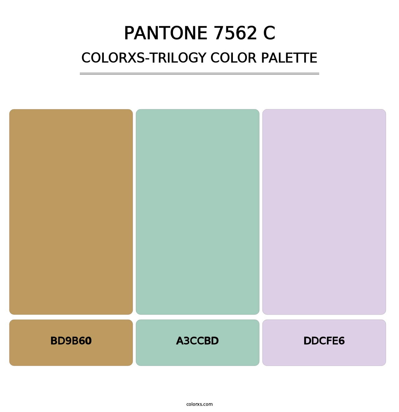 PANTONE 7562 C - Colorxs Trilogy Palette