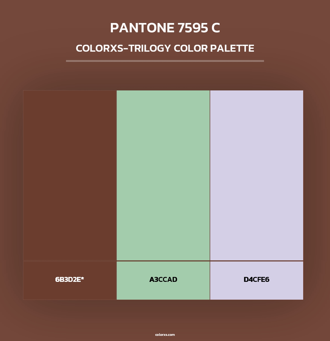 PANTONE 7595 C - Colorxs Trilogy Palette