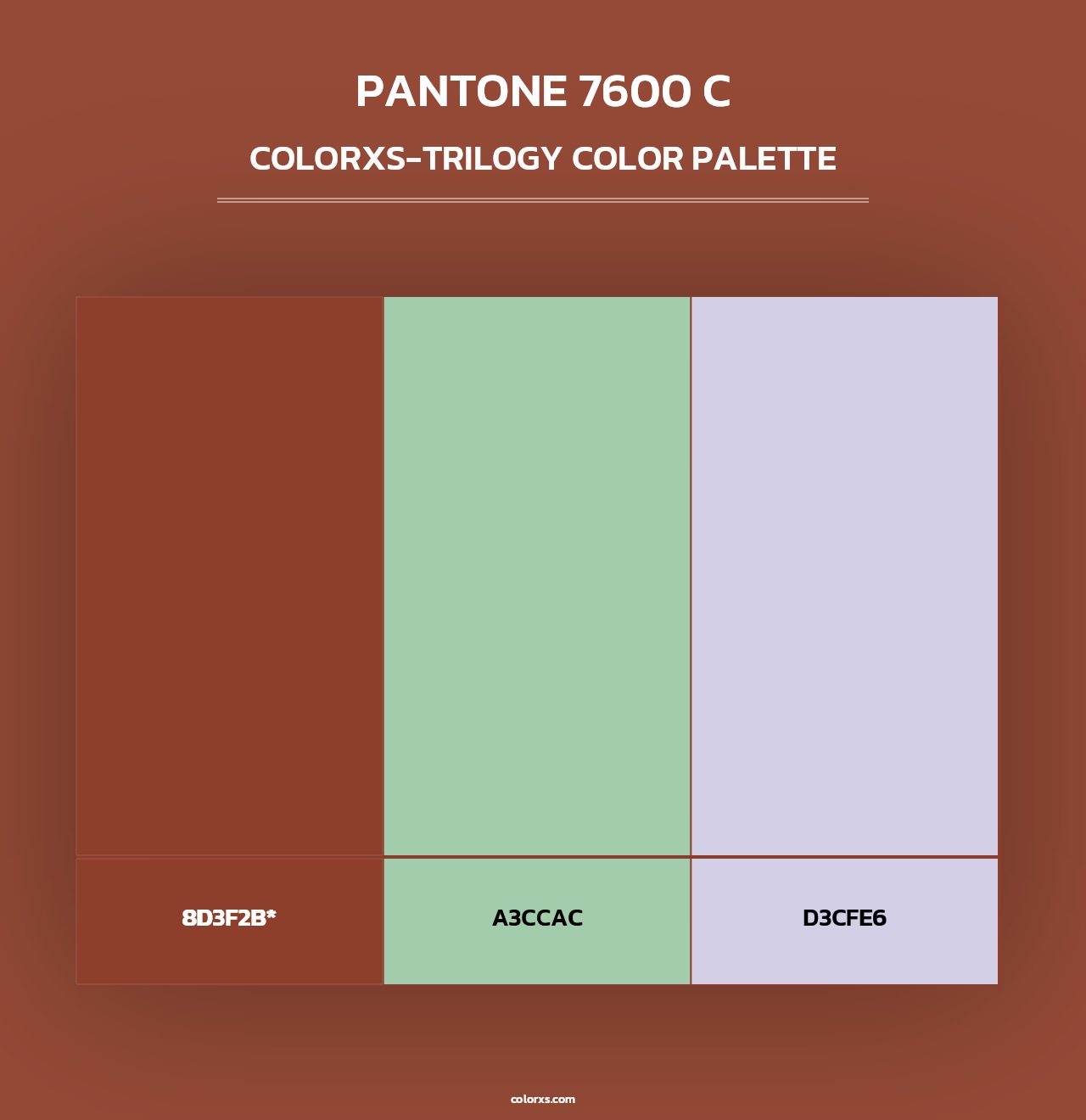 PANTONE 7600 C - Colorxs Trilogy Palette
