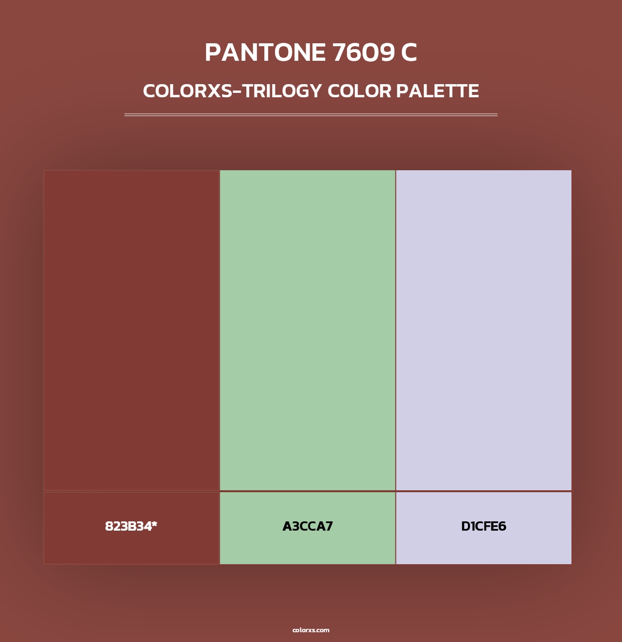 PANTONE 7609 C - Colorxs Trilogy Palette