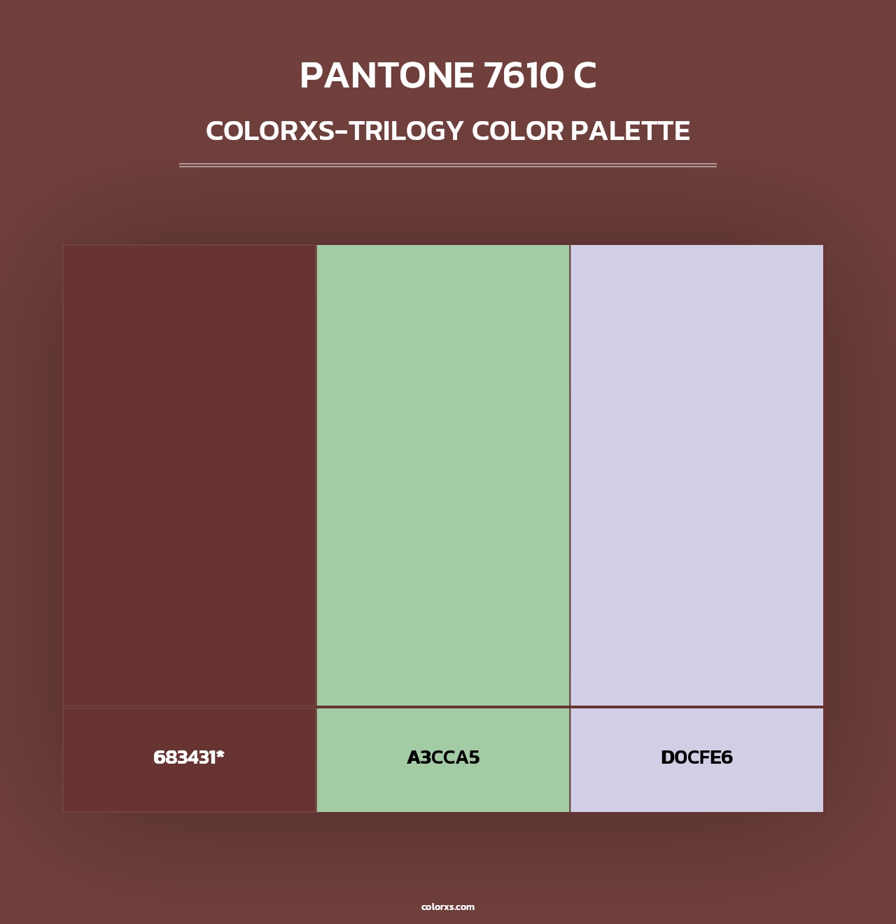 PANTONE 7610 C - Colorxs Trilogy Palette