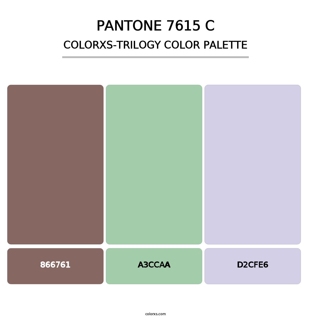 PANTONE 7615 C - Colorxs Trilogy Palette