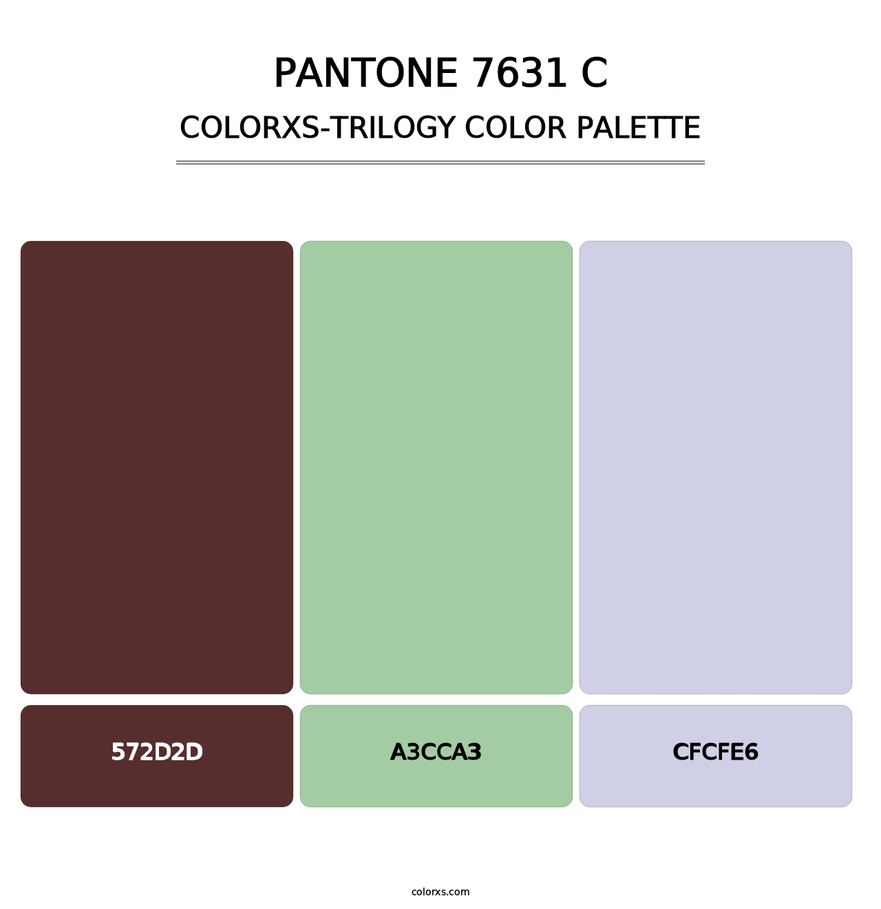 PANTONE 7631 C - Colorxs Trilogy Palette