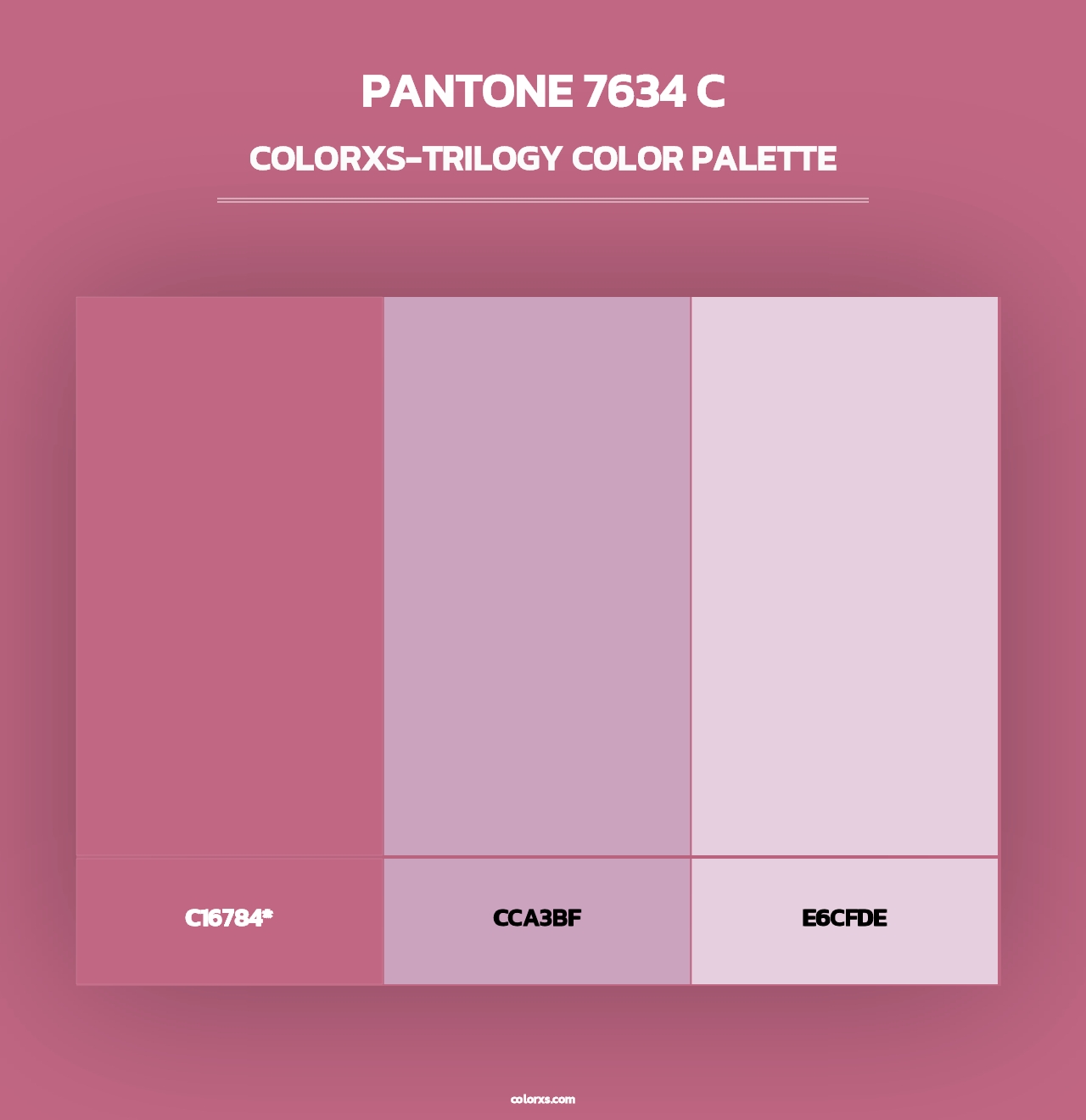 PANTONE 7634 C - Colorxs Trilogy Palette