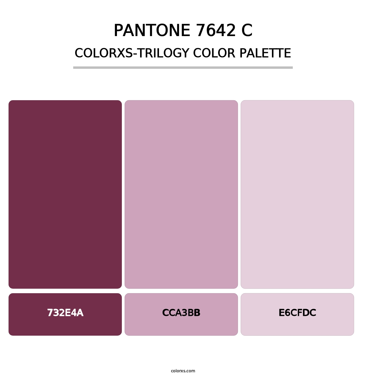 PANTONE 7642 C - Colorxs Trilogy Palette